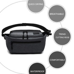 Waterproof Men Waist Bag Fanny Pack Shoulder Belt Bag Male Phone Pouch Bags Trav