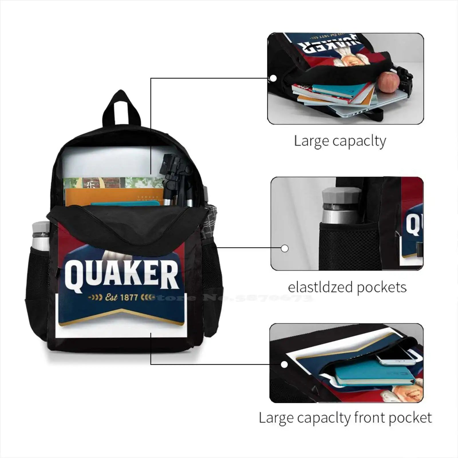 Oat Teen College Student Backpack Laptop Travel Bags