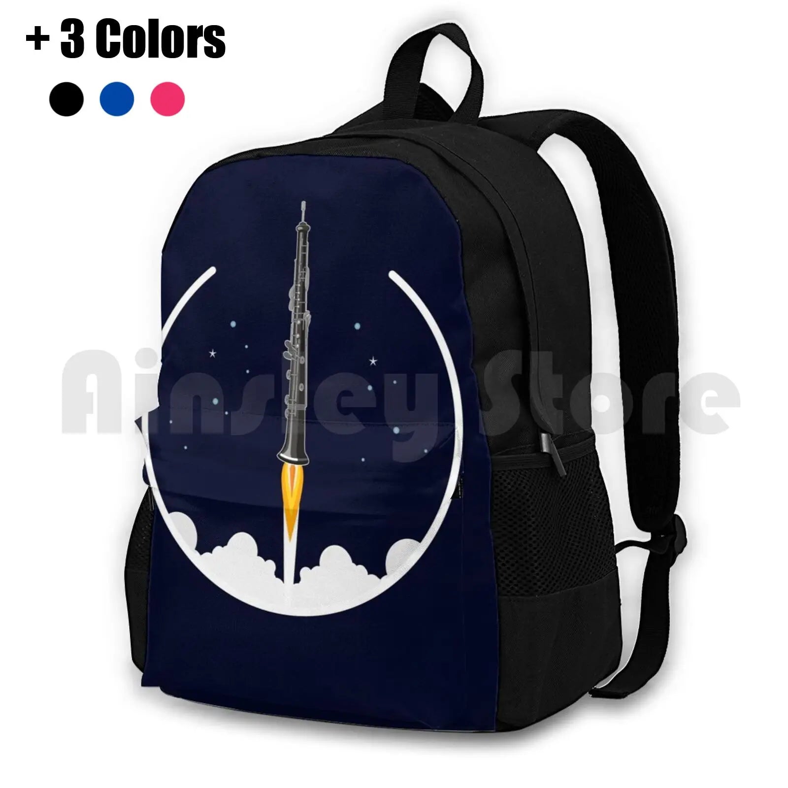 Oboe Rocket-Funny Oboe Gift Idea Outdoor Hiking Backpack Waterproof Camping Trav