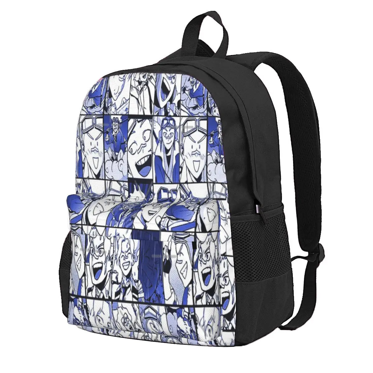 Oboro Shirakumo-Collage Backpack Men/Women Print Zipper