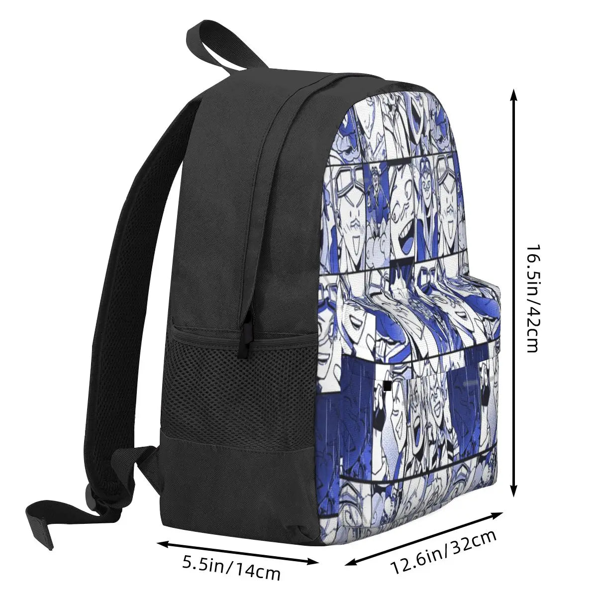 Oboro Shirakumo-Collage Backpack Men/Women Print Zipper
