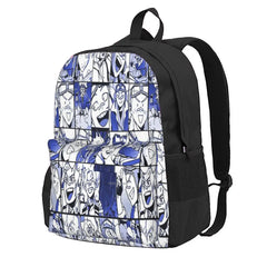 Oboro Shirakumo-Collage Backpack Men/Women Print Zipper