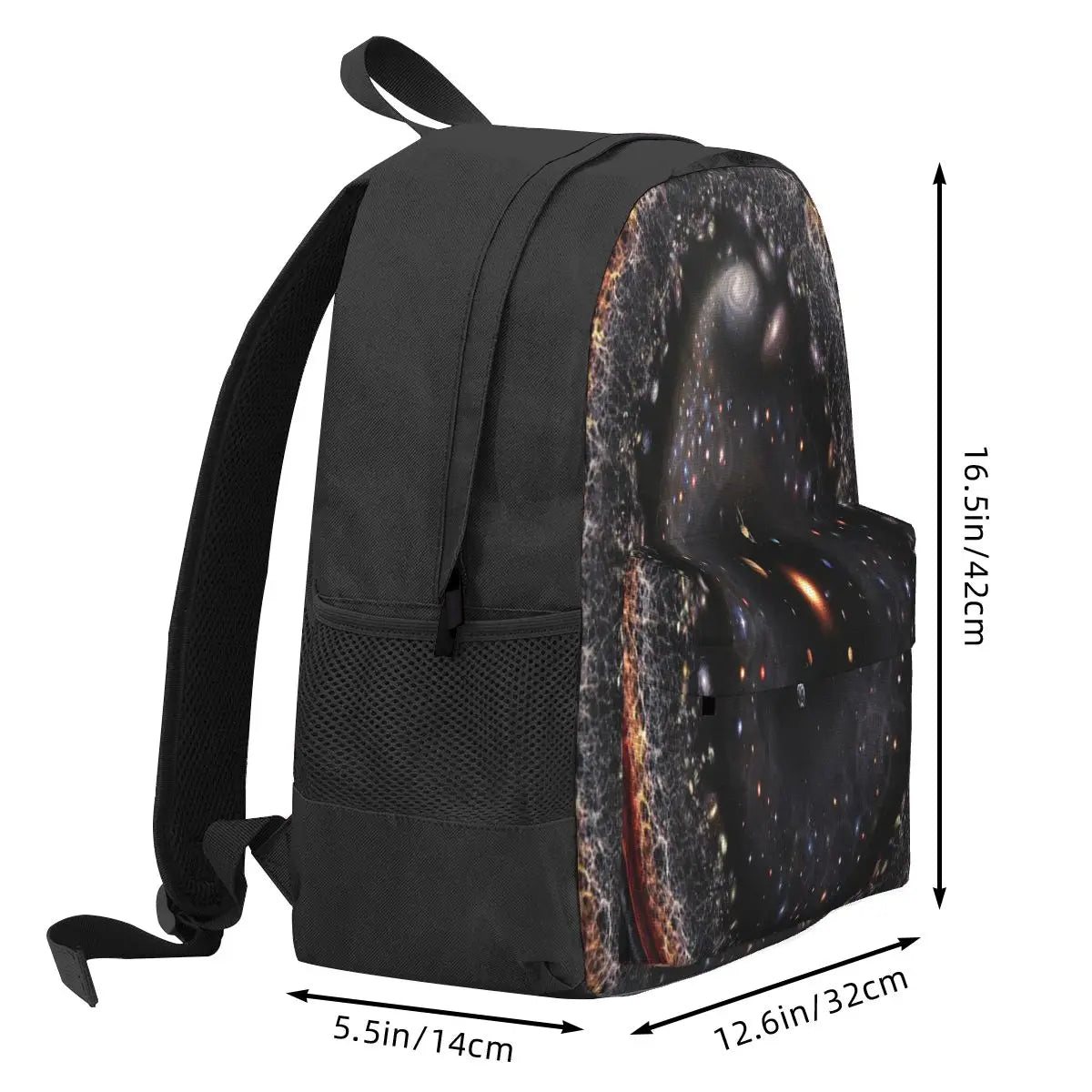 Universe Logarithmic 1 Backpack School Bag Zipper Close Girl