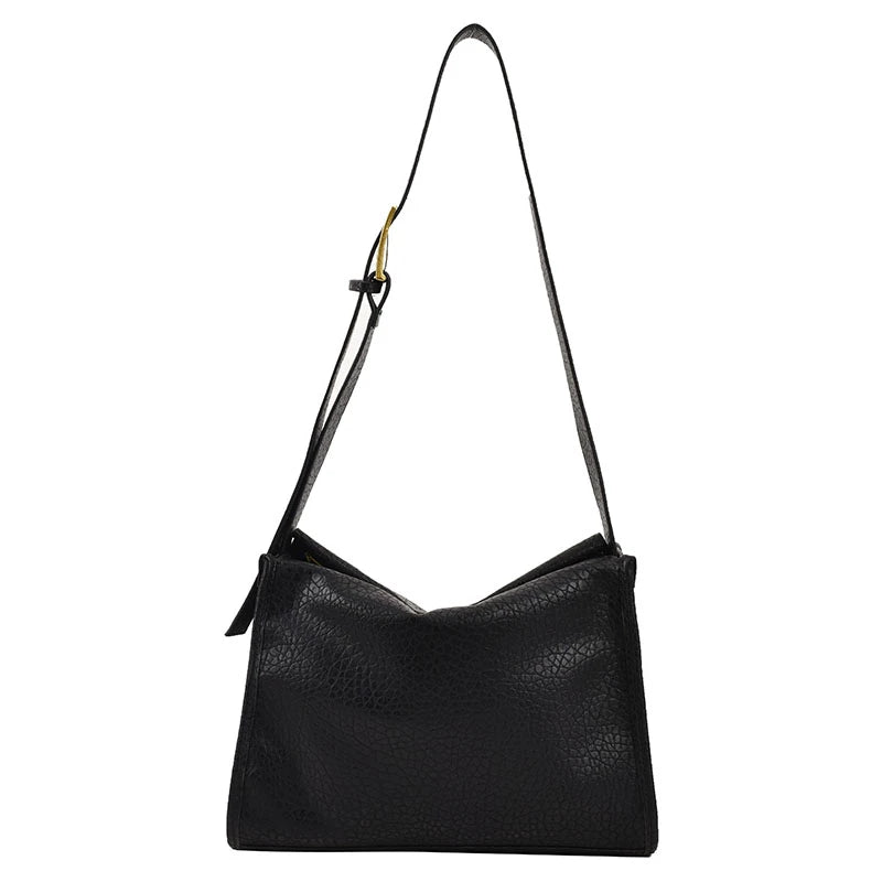 Women PU Leather Crossbody Sling Bag Lady Handbag Zip Shoulder Bag