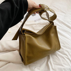 Women PU Leather Crossbody Sling Bag Lady Handbag Zip Shoulder Bag