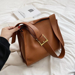 Women PU Leather Crossbody Sling Bag Lady Handbag Zip Shoulder Bag