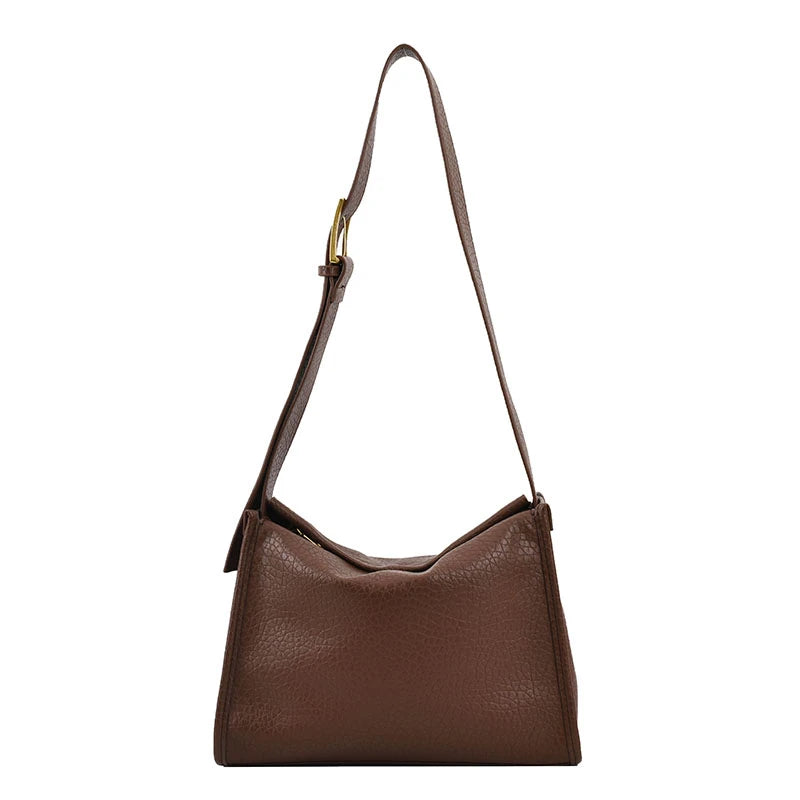 Women PU Leather Crossbody Sling Bag Lady Handbag Zip Shoulder Bag