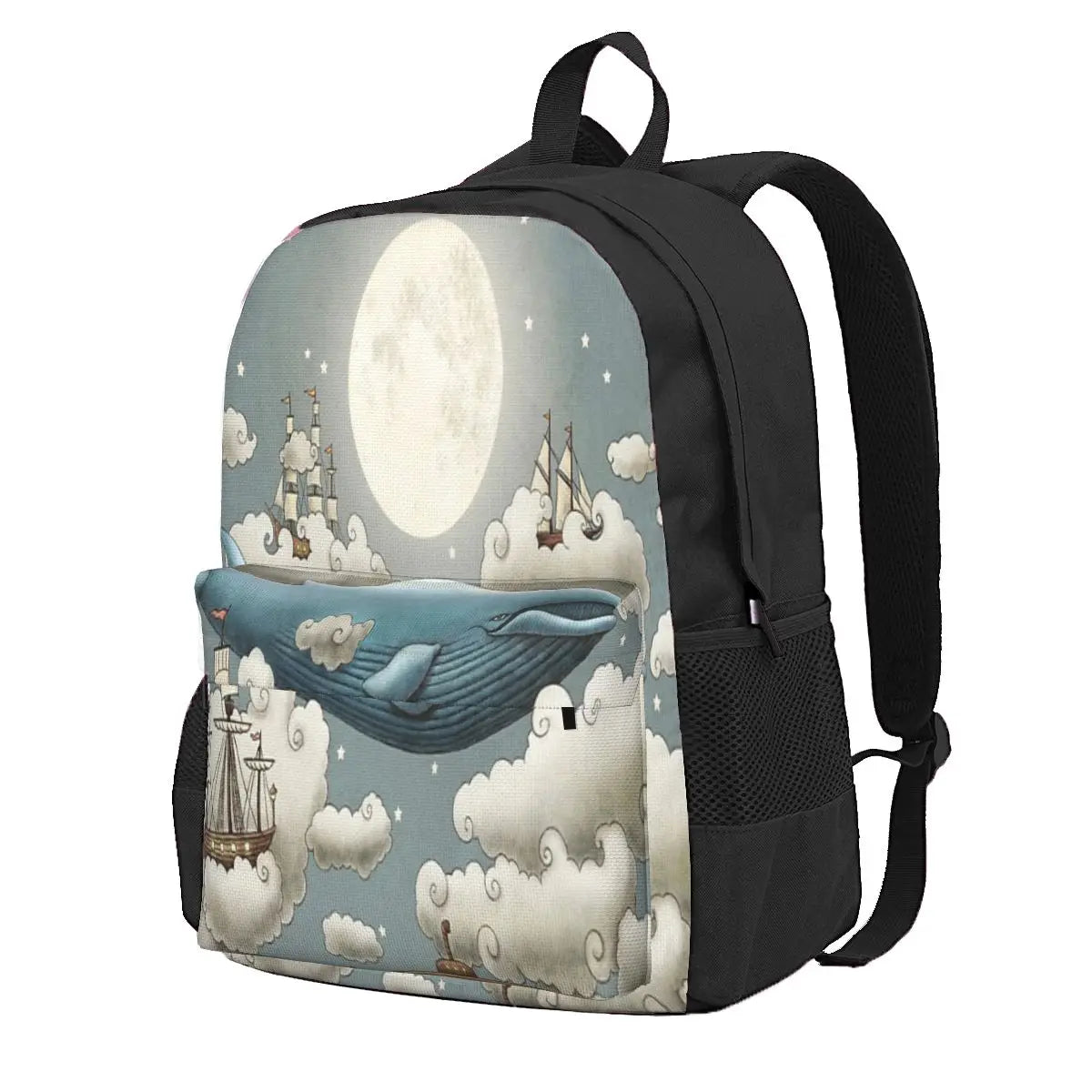 Ocean Meets Sky 1 Backpacks Men's Handbag Travel Backpack