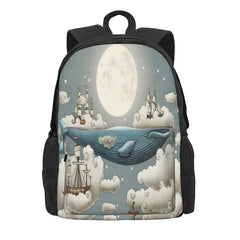 Ocean Meets Sky 1 Backpacks Men's Handbag Travel Backpack