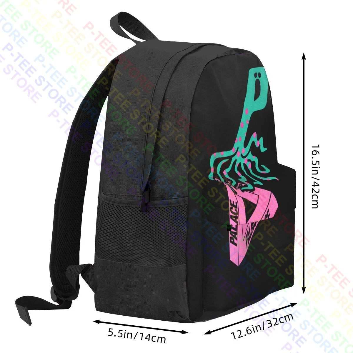 Octopus P Triangle Graphic Palaca Large Capacity Backpack