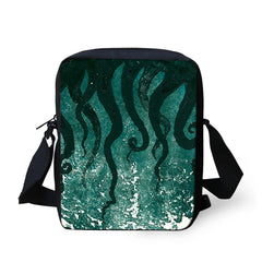 Octopus Style Pattern Messenger Bag for Kids and Teens - Shoulder Bag