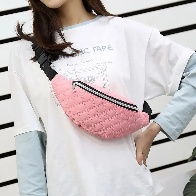 Men Women Waist Bag Sports Multi-functional Mobile Phone Money Belt Bag