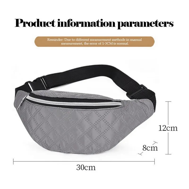 Men Women Waist Bag Sports Multi-functional Mobile Phone Money Belt Bag