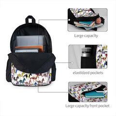 Horse Races Backpack Men's and Women's School Bag