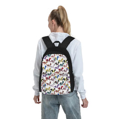 Horse Races Backpack Men's and Women's School Bag