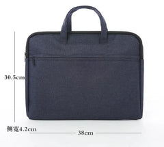 Canvas Conference Bag Zipper File Bag Waterproof Briefcase