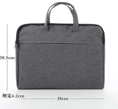 Canvas Conference Bag Zipper File Bag Waterproof Briefcase