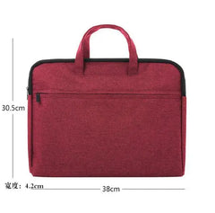 Canvas Conference Bag Zipper File Bag Waterproof Briefcase