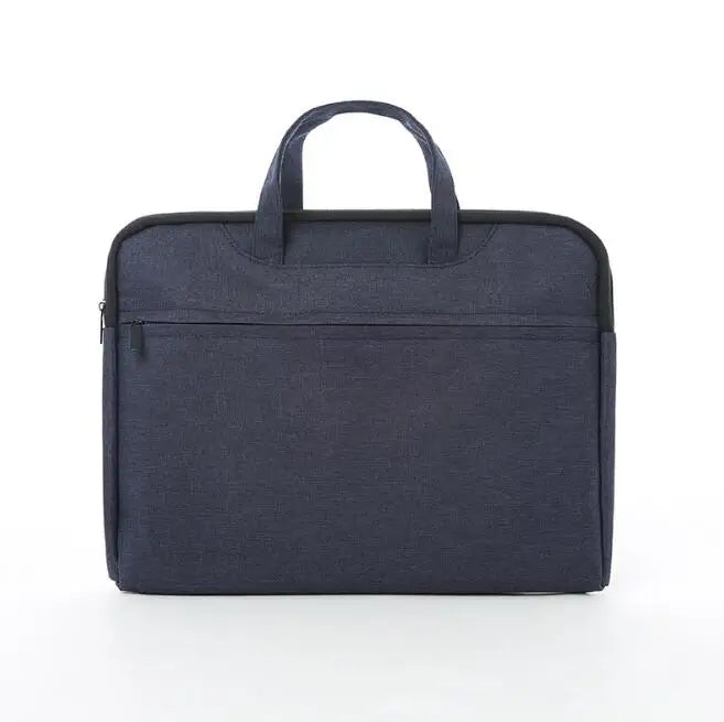 Canvas Conference Bag Zipper File Bag Waterproof Briefcase