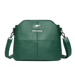 Soft PU Leather Office Ladies Bucket Bag Crossbody Shoulder Bag
