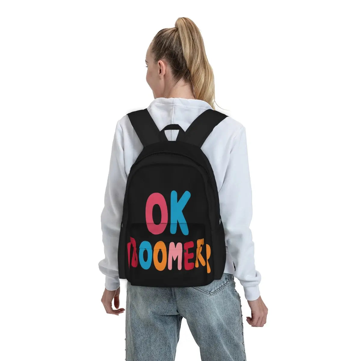 Ok Boomer 2 Backpacks Men's Backpacks Bags For Women Man Bag Man Backpack
