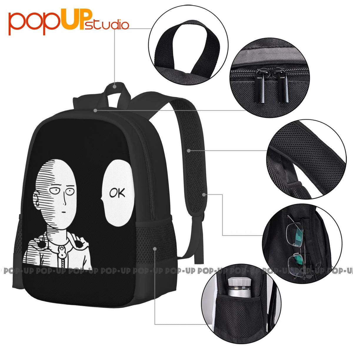 OPM Strongest Hero Saitama Backpack Large Capacity