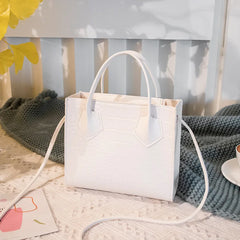 OkoLive Crocodile Crossbody Handbag Vintage Style Shoulder Tote