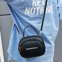 OkoLive Small Round Bag One Shoulder Diagonal Student Summer Handbag