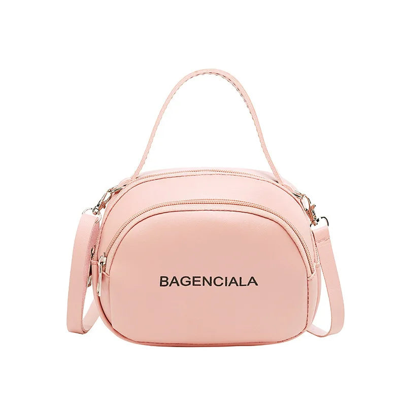 OkoLive Small Round Bag One Shoulder Diagonal Student Summer Handbag