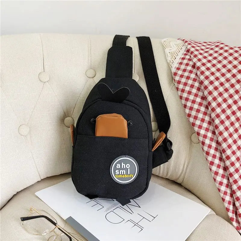 OkoLive SB0014 Canvas Crossbody Bags for Women Casual Chest Bag