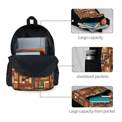 Vintage Style Book Bag for School and Travel