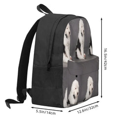 Old English Sheepdog Backpack Men Women Travel Bag