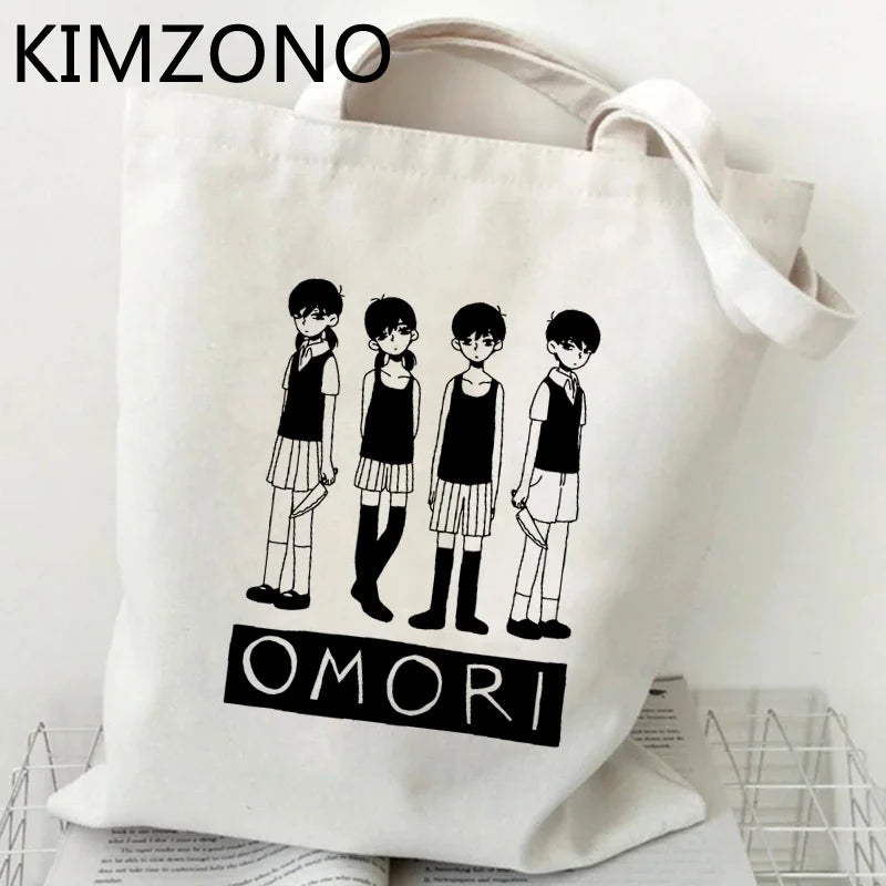 Omori Canvas Shopping Bag Recycle Fabric Handbag