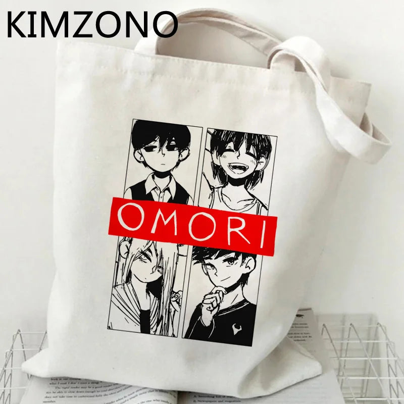 Omori Canvas Shopping Bag Recycle Fabric Handbag