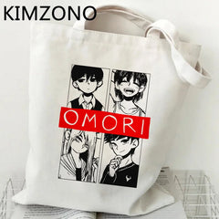 Omori Canvas Shopping Bag Recycle Fabric Handbag