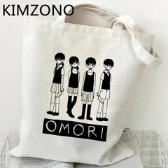 Omori Canvas Shopping Bag Recycle Fabric Handbag