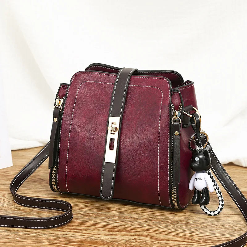 Winter Women's Shoulder Messenger Bag Bucket Bag