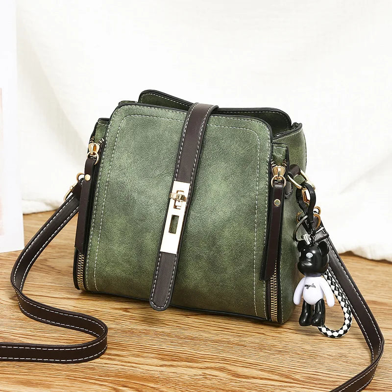Winter Women's Shoulder Messenger Bag Bucket Bag