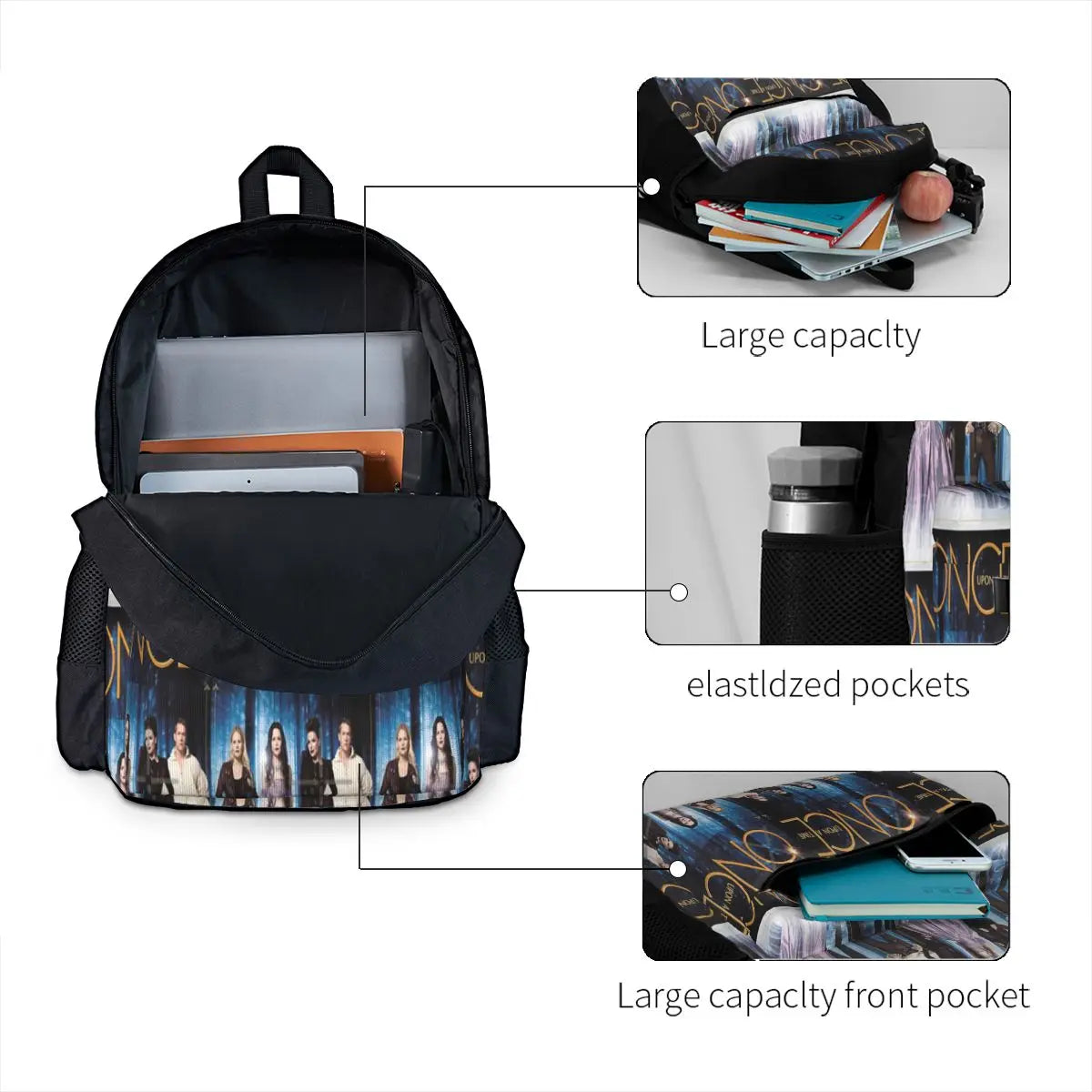 Once Upon A Time 4 Backpacks Men's Backpacks Bags For Women