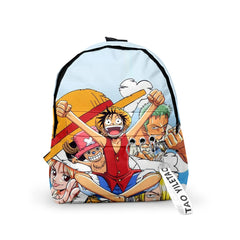 One Piece Backpack School Bag 3D Waterproof Key Chain Accessories