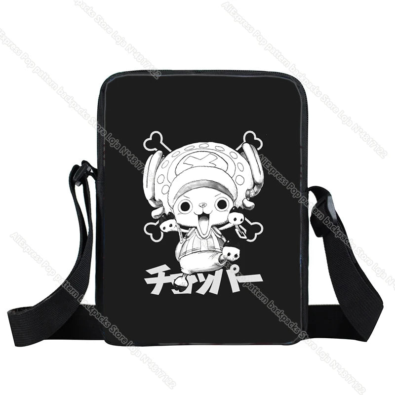 One Piece Luffy Zoro Shoulder Bag Messenger Bag Boys Girls Crossbody Handbag