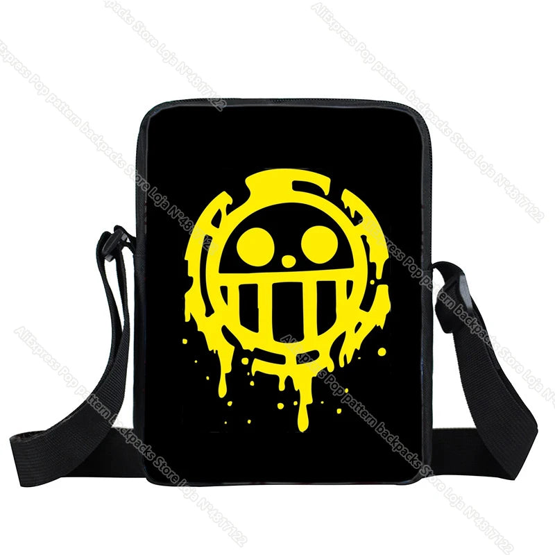 One Piece Luffy Zoro Shoulder Bag Messenger Bag Boys Girls Crossbody Handbag