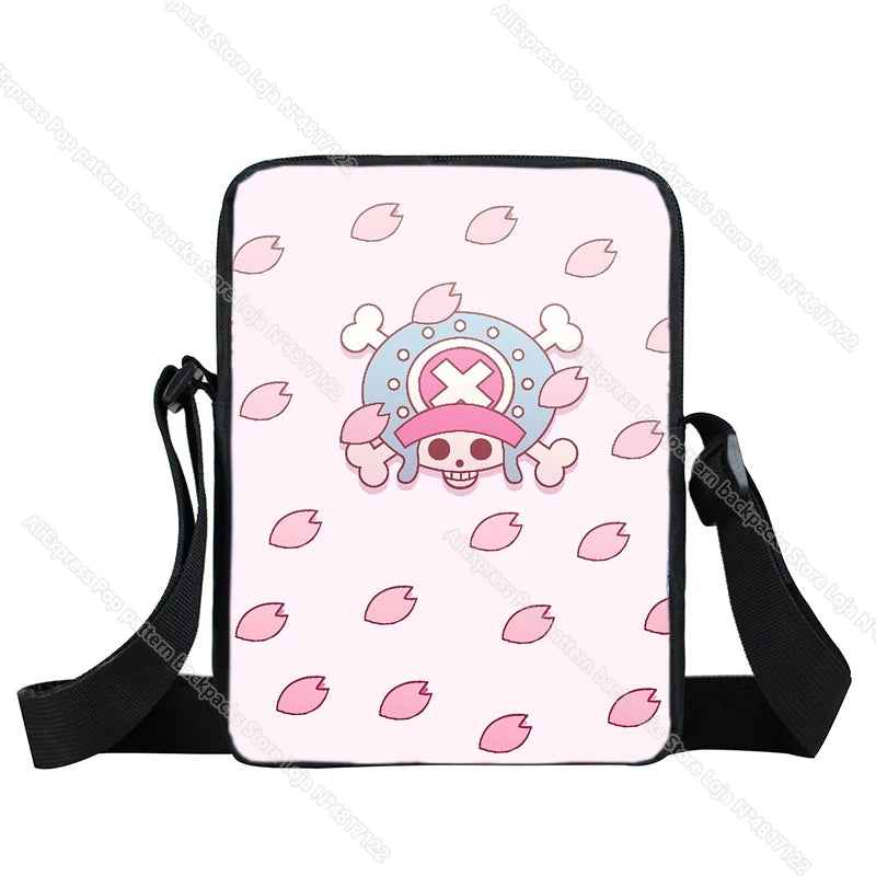 One Piece Luffy Zoro Shoulder Bag Messenger Bag Boys Girls Crossbody Handbag