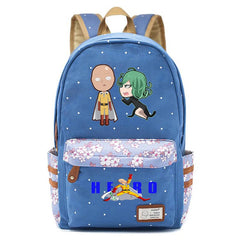One Punch-Man Zipper Print Backpack Student Schoolbag