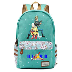 One Punch-Man Zipper Print Backpack Student Schoolbag