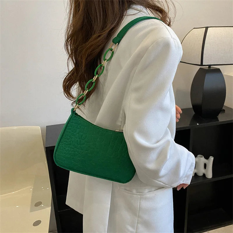 One Shoulder Bag Women's Subaxillary Bag Niche Advanced Texture Armpit Handbag