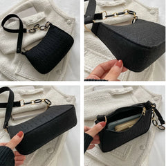 One Shoulder Bag Women's Subaxillary Bag Niche Advanced Texture Armpit Handbag