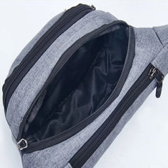 One-Shoulder Men's Canvas Waist Pack