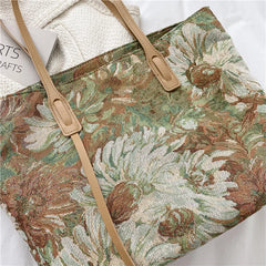 One-shoulder Ladies Bag Oil Painting Graffiti Tote Bag Large-Capacity Handbag