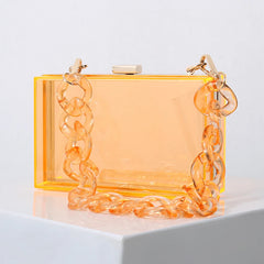 Acrylic Crossbody Clutch Bag for Women